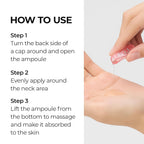 Necksphalt ECM Barrier Ampoule for Anti-Aging Neck Skin, Tightening and Wrinkles for an Even Skin Tone and Neck Lift, 1.5ml*10ea