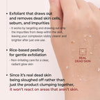 Peel Shot Glow White and Black Rice Ampoule Duo, Soft Exfoliating Face and Body Scrub Dead Skin Cells, Blackheads Remover for All Skin Types