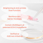 Necksphalt ECM Barrier Ampoule for Anti-Aging Neck Skin, Tightening and Wrinkles for an Even Skin Tone and Neck Lift, 1.5ml*10ea