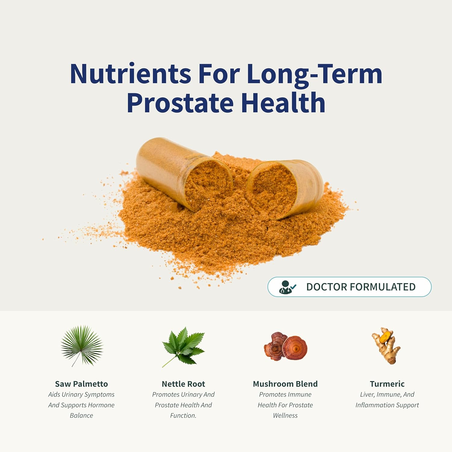 Snap Supplements Prostate Health Support with Saw Palmetto, Nettle Root, Magnesium & Zinc – 90 Capsules