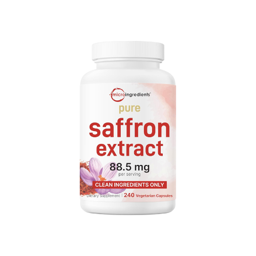 Micro Ingredients Saffron+ Advanced Supplements, 60 Veggie Capsules