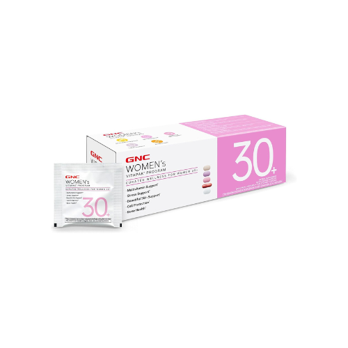 GNC Women's 30+ Vitapak Program, Daily Multivitamins and Minerals, Supports Healthy Bones, Skin, and Stress Relief, 30 Servings