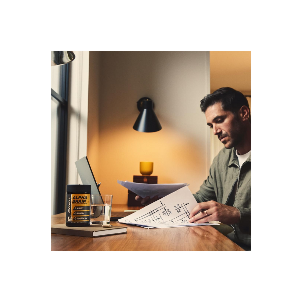 ONNIT Alpha Brain Nootropic Brain Supplement for Men & Women | Memory, Mental Clarity & Cognitive Improvement | Focus Capsules with L-Theanine, Vitamin B6 & Phosphatidylserine (30 Count)